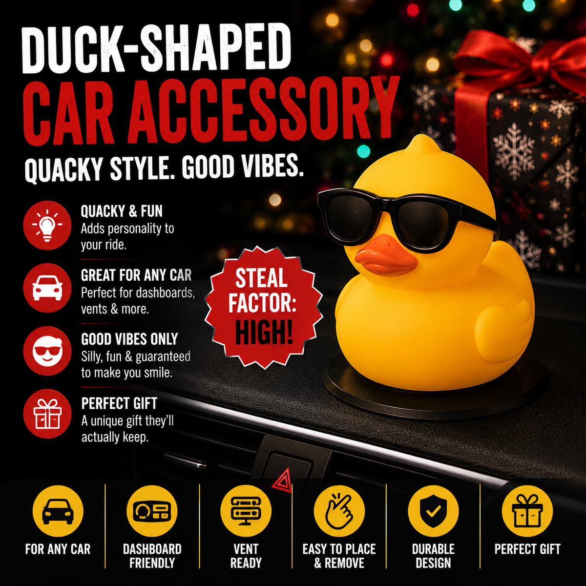 Duck-Shaped Car Accessory