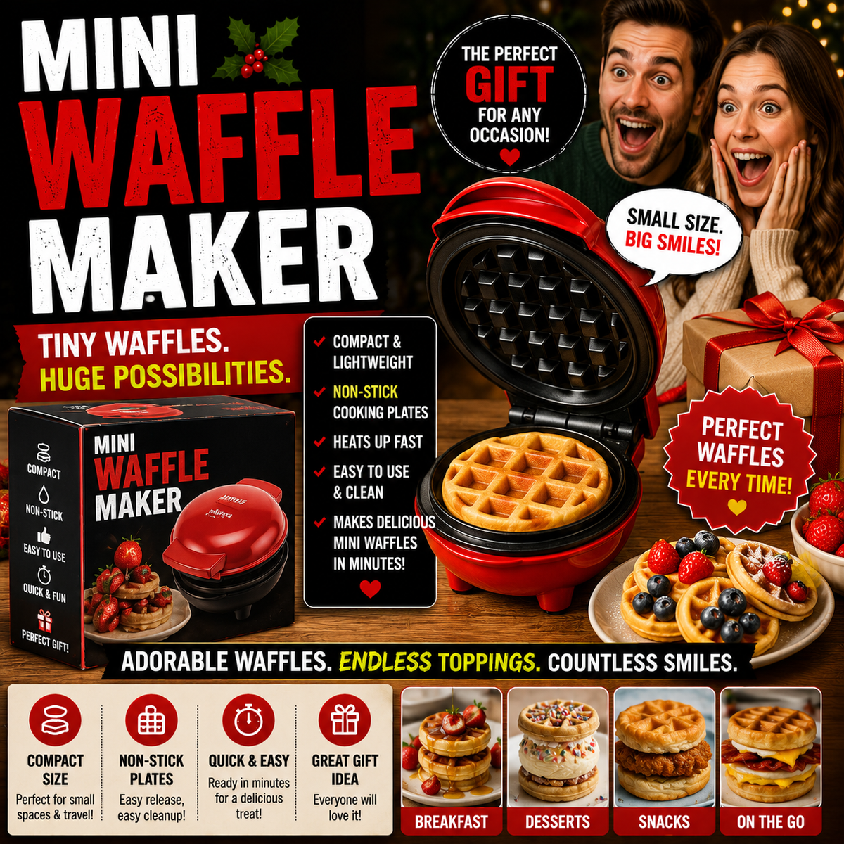 Mini Waffle Maker